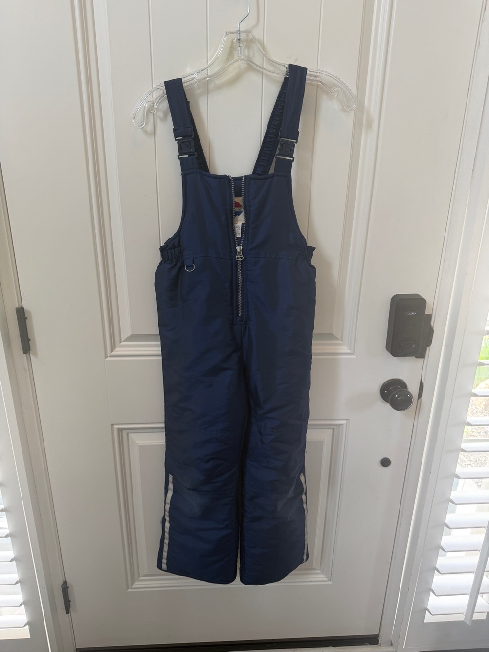 Kids Navy Blue Insulated Snow Bib Overalls